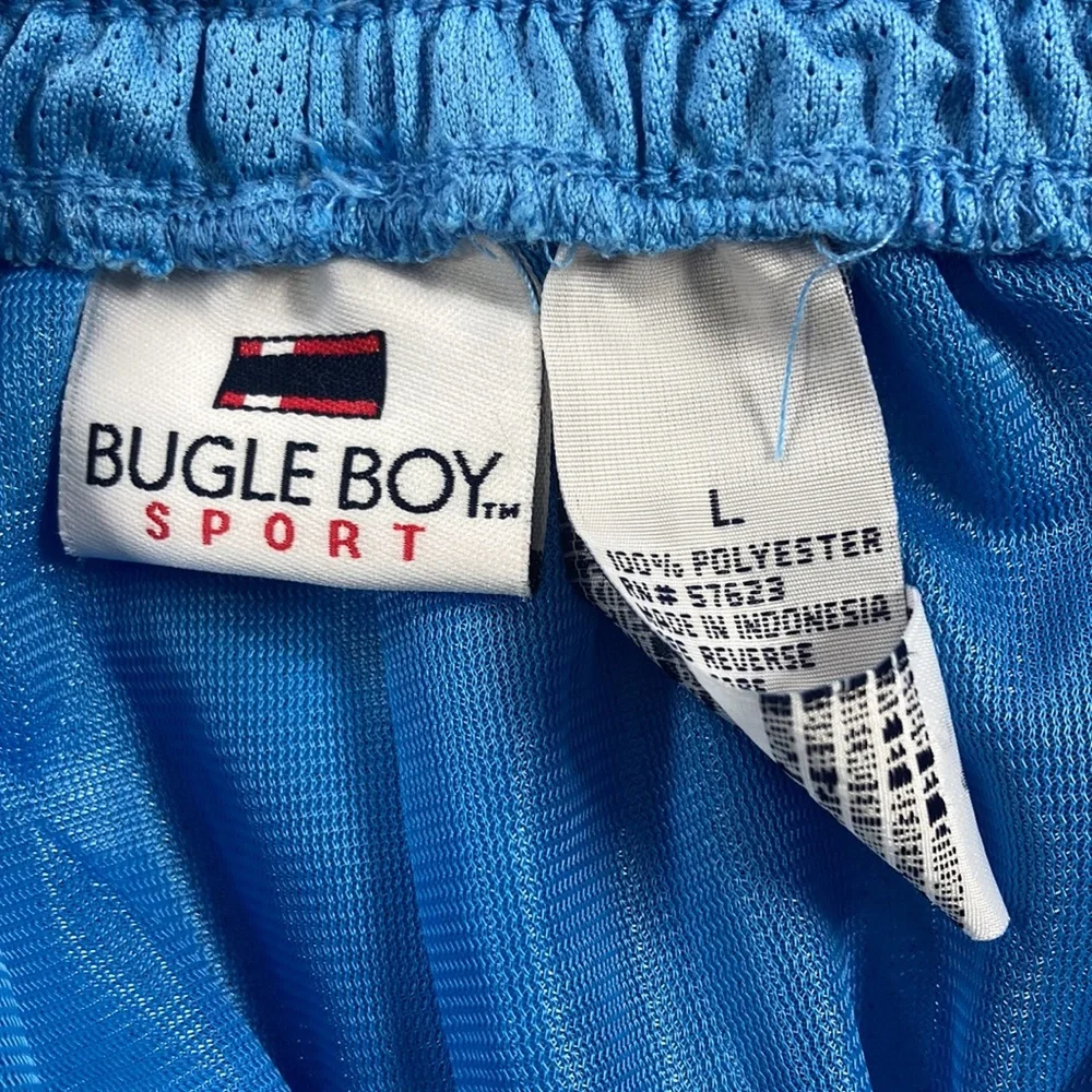 Bugle Boy Sport 100% Polyester Elastic Waist Men Shorts Size Large